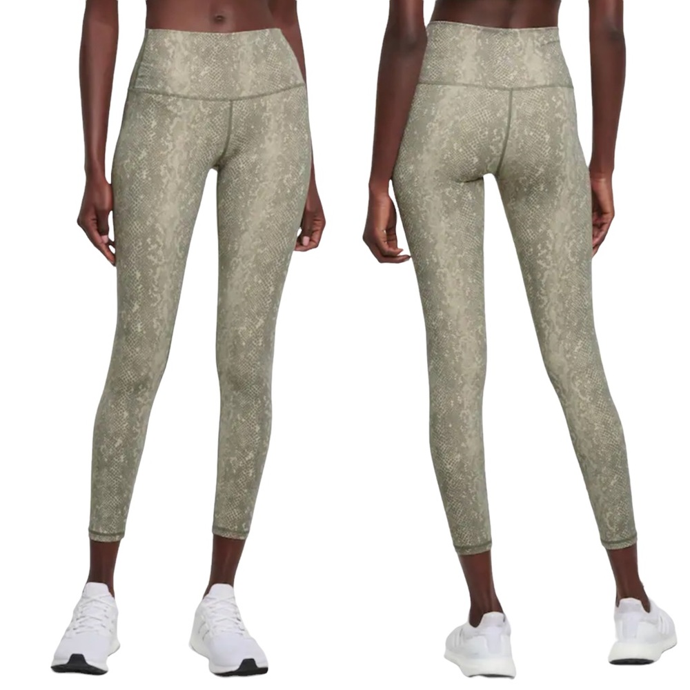 Varley | Luna High Rise Snakeskin Print 7/8 Leggings Size Medium